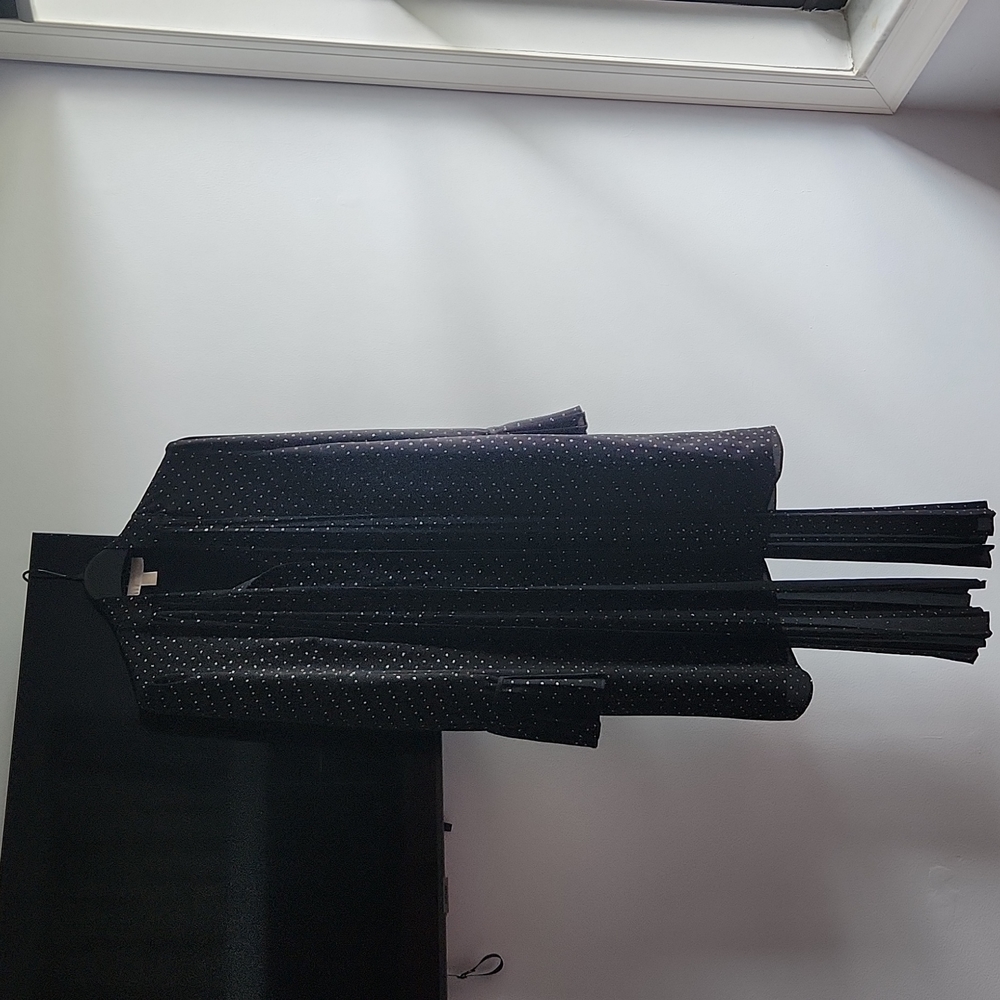 Michael Kors Black with gold detailing long sleeved dress with bow tie SIZESmall